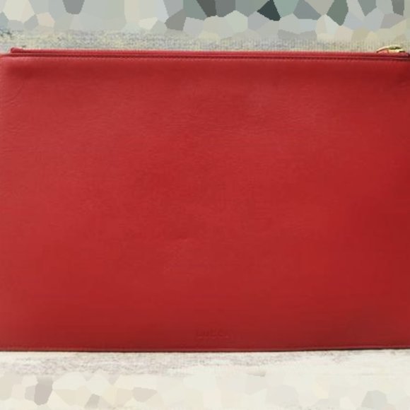 GUCCI LIMITED EDITION SUPREME CANVAS+LEATHER BOSCO CLUTCH/POUCH-100% AUTHENTIC - Picture 2 of 12